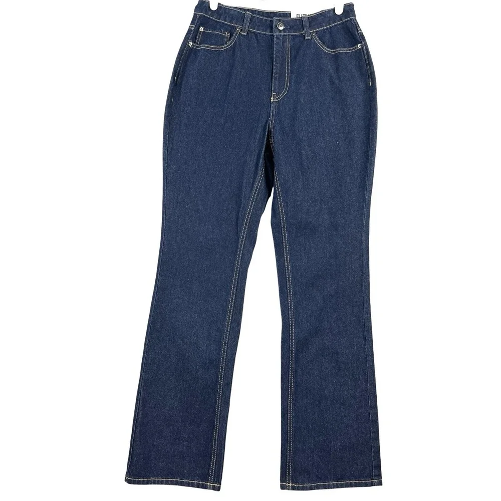 Future‎ Collective by Blutstein Women's Blue Jean Size 8 Flare Leg High Rise NEW